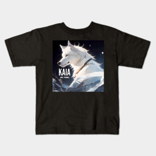 Kaia White Wolf Border Collie Australian Shepherd Wise Love Kids T-Shirt