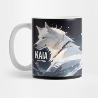 Kaia White Wolf Border Collie Australian Shepherd Wise Love Mug