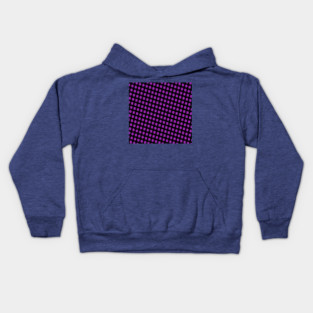 2 Color Pattern Black and Purple Kids Hoodie