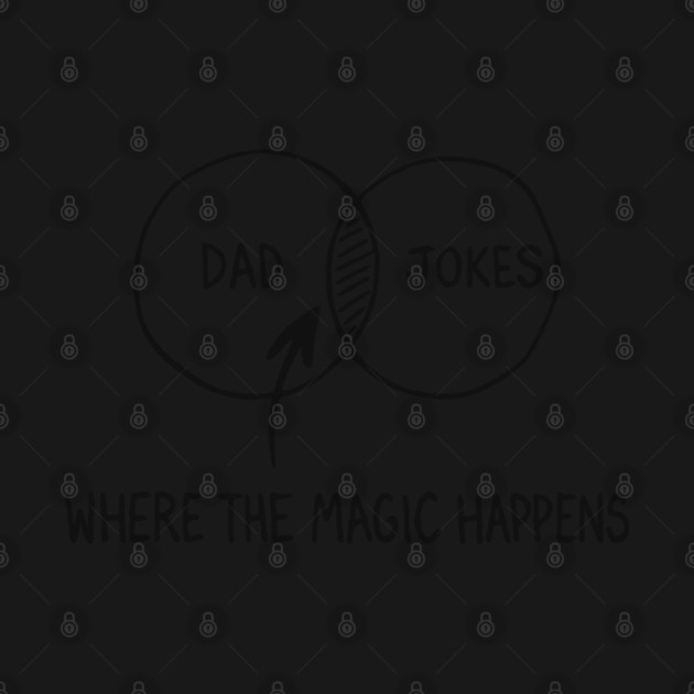 Dad Jokes Where The Magic Happens Parenting Humor by Anticorporati
