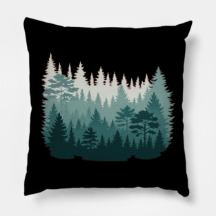 Night Nature Wildlife Trees Outdoor Forest Pillow