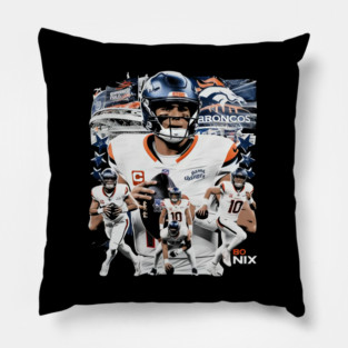 Bo Nix Denver Flag Pillow