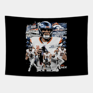 Bo Nix Denver Flag Tapestry