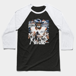 Bo Nix Denver Flag Baseball T-Shirt