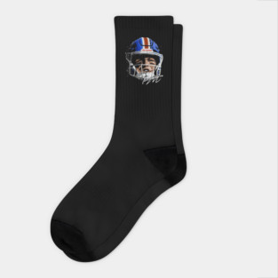 Bo Nix Denver Helmet Socks