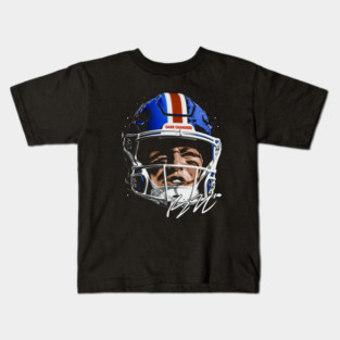 Bo Nix Denver Helmet Kids T-Shirt