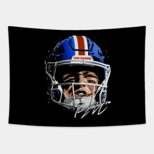 Bo Nix Denver Helmet Tapestry
