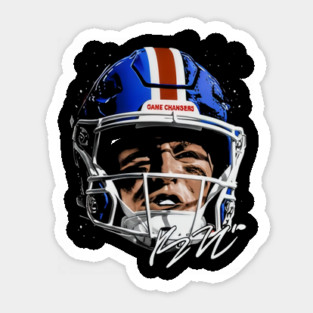 Bo Nix Denver Helmet Sticker