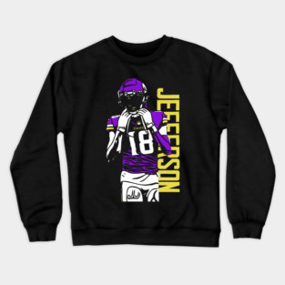Justin Jefferson Griddy Swag Football Art Crewneck Sweatshirt