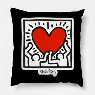 Keith Haring Love Pillow