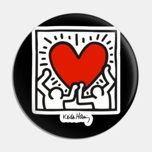 Keith Haring Love Pin