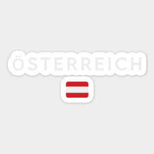Austria flag, austrian flag Sticker