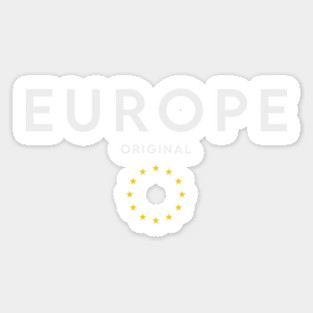 Europe flag, european flag Sticker