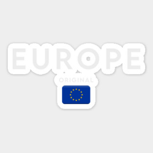 Europe flag, european flag Sticker