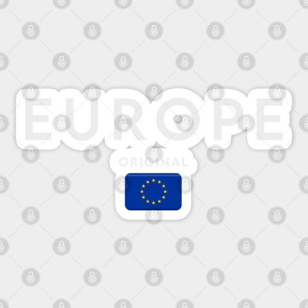 Europe flag, european flag Sticker by eka123