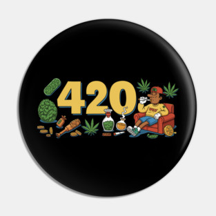 Cannabis Culture and Relaxation Pin