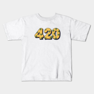 420 Weed Illustration Kids T-Shirt