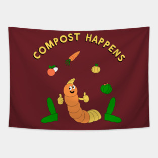 Compost Happens Tapestry
