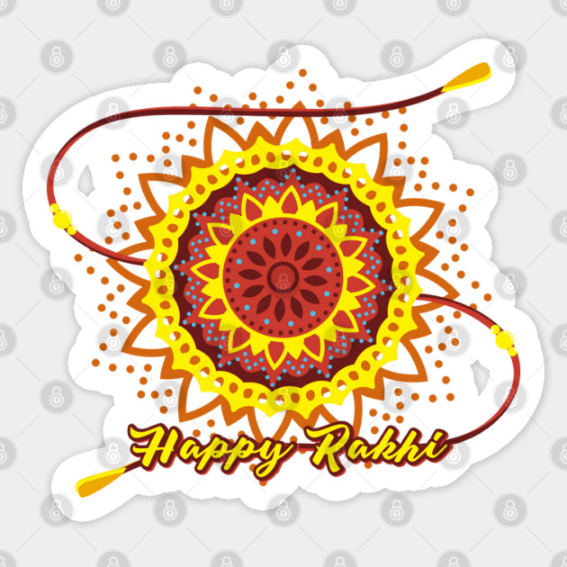 Happy Rakhi, yellow Sticker by HolidayBug