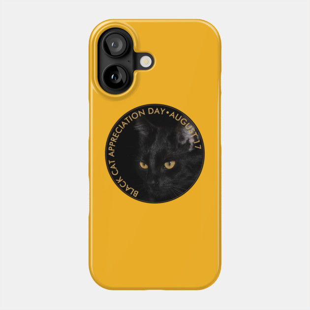 Black Cat Appreciation Day Phone Case by HolidayBug