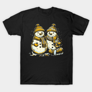 Yinzer Snowmen T-Shirt