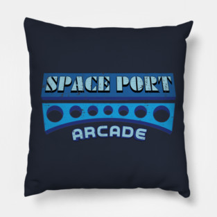Spaceport Arcade: Retro Gaming And 80s Nostalgia Pillow