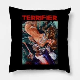 Terrifier Art The Clown Horror Movie Art - hachara tayra #15376 Pillow