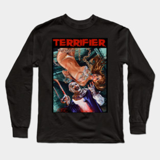 Terrifier Art The Clown Horror Movie Art - hachara tayra #15376 Long Sleeve T-Shirt