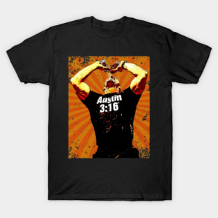 Stone Cold Steve Austin  Retro Comics Style T-Shirt