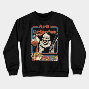 Art Crispies Creepy Clown - hachara tayra #15411 Crewneck Sweatshirt