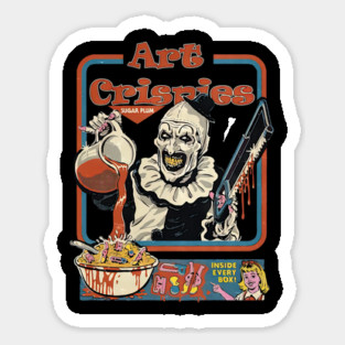 Art Crispies Creepy Clown - hachara tayra #15411 Sticker