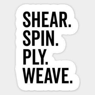 Shear Spin Ply Weave Sticker