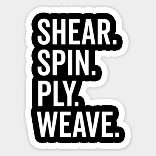 Shear Spin Ply Weave Sticker