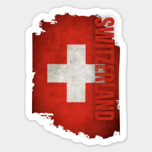 Switzerland flag, swiss flag Sticker