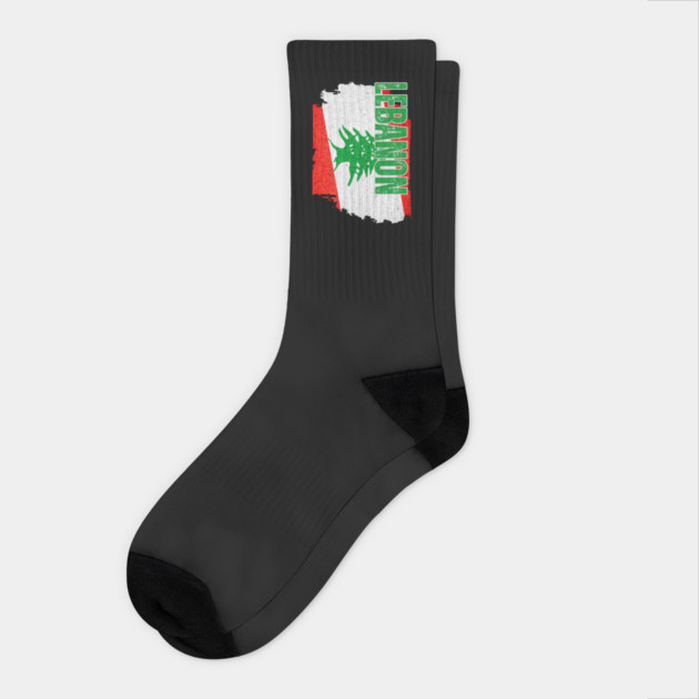 Lebanon flag, lebanese flag Socks by eka123