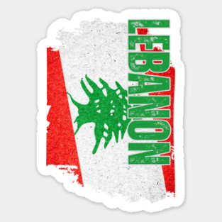 Lebanon flag, lebanese flag Sticker
