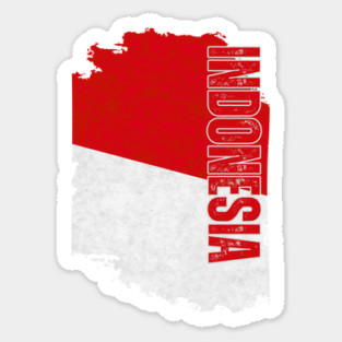 Indonesia flag, indonesian flag Sticker