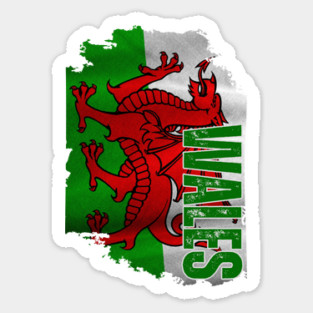 Wales flag, welsh flag Sticker