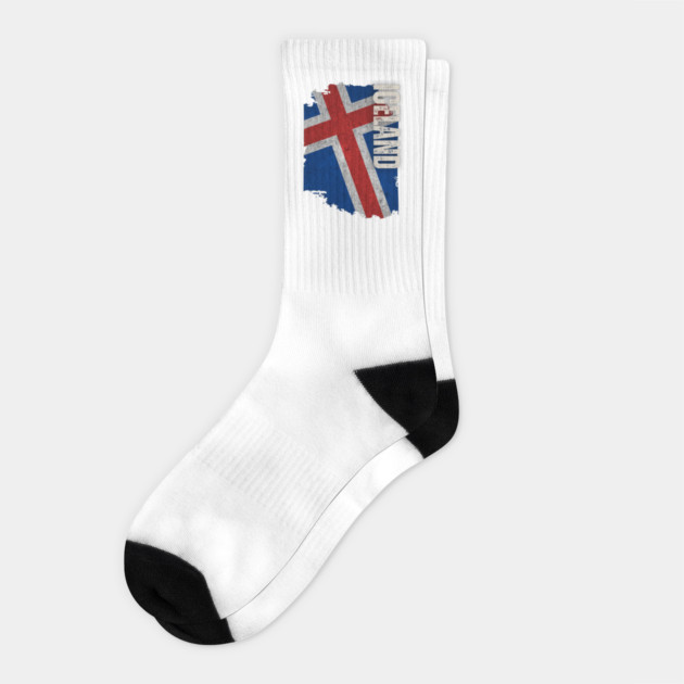 Iceland flag, icelandic flag Socks by eka123