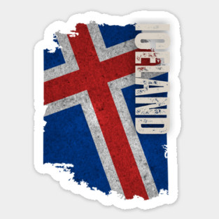 Iceland flag, icelandic flag Sticker