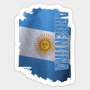 Argentina flag, argentinian flag Sticker