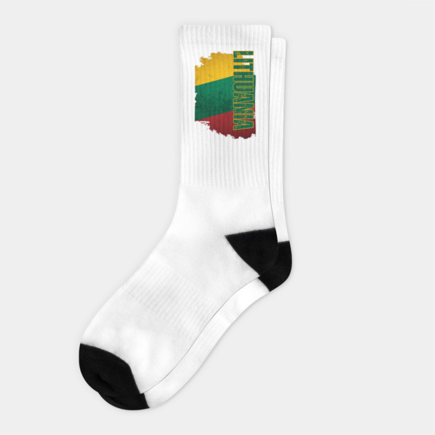 Lithuania flag, lithuanian flag Socks by eka123