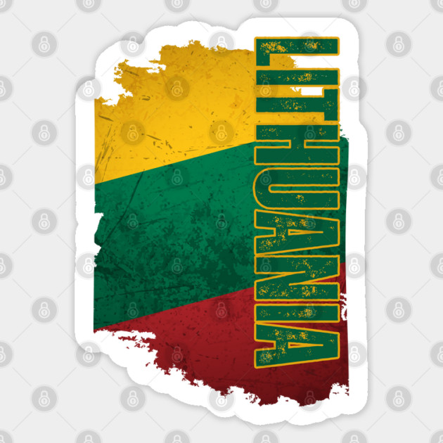 Lithuania flag, lithuanian flag Sticker by eka123