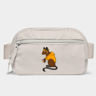 Degu in a Hoodie Bag