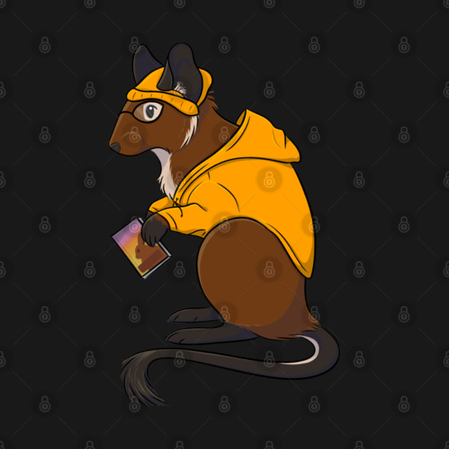 Degu in a Hoodie by DeguArts