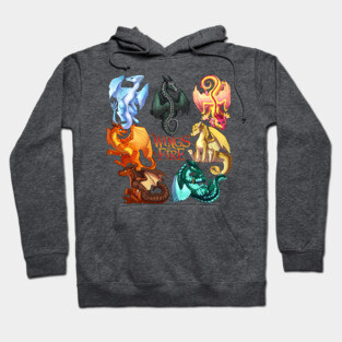 Wings of Fire: Jade Winglet Dragonets (with Logo) Hoodie