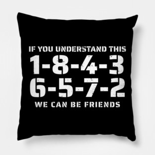 1-8-4-3-6-5-7-2 Firing Order Pillow