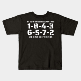 1-8-4-3-6-5-7-2 Firing Order Kids T-Shirt