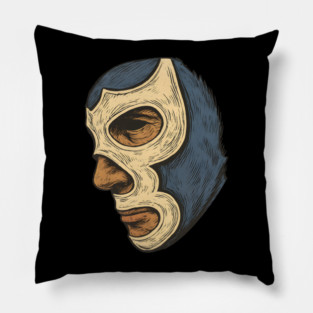 Blue Demon Lucha Libre Pillow