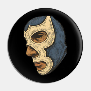Blue Demon Lucha Libre Pin